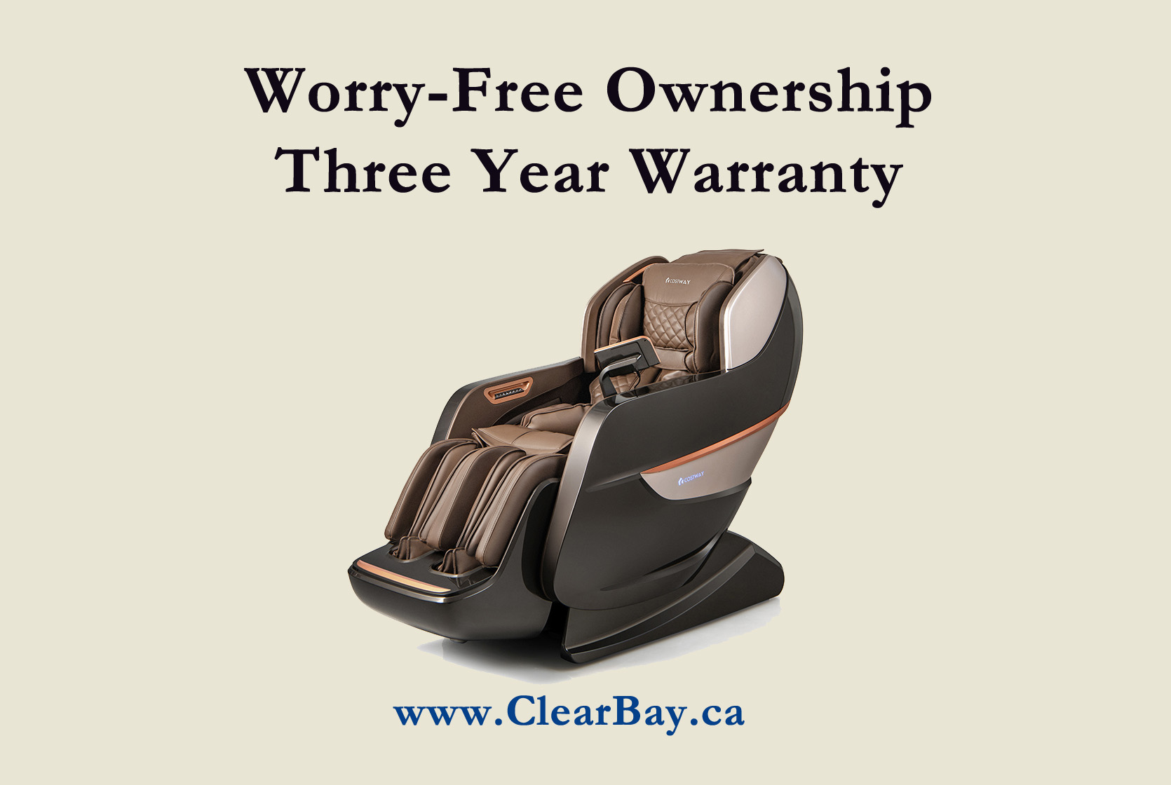 Long Warranty of Massage Chairs at Clear Bay
